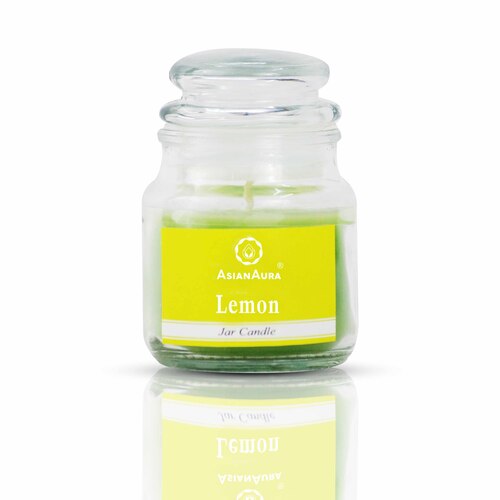 Asian Aura Lemon Highly Fragranced Jar Candle (Pack of 1)