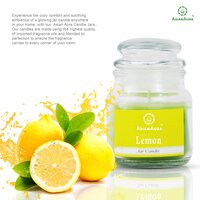 Asian Aura Lemon Highly Fragranced Jar Candle (Pack of 1)