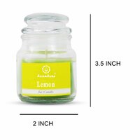 Asian Aura Lemon Highly Fragranced Jar Candle (Pack of 1)