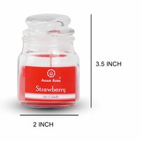 Asian Aura Strawberry Highly Fragranced Jar Candle (Pack of 1)