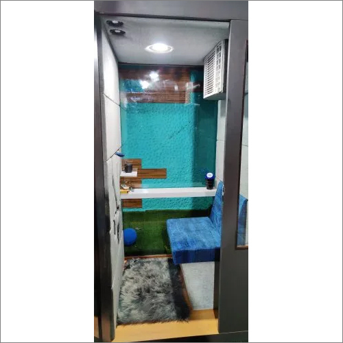 Wood SoundProof Insulation Cabin With Glass Door