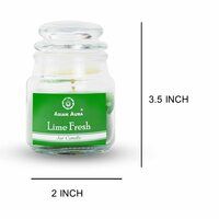 Asian Aura Lime Fresh Highly Fragranced Jar Candle (Pack of 1)