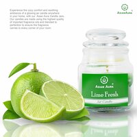 Asian Aura Lime Fresh Highly Fragranced Jar Candle (Pack of 1)