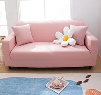 Multi Color House Of Quirk Single Seater Sofa Slipcover With 1 Cushion Cover
