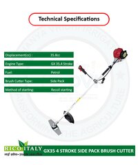 RICO-35cc Side Pack Brush Cutter