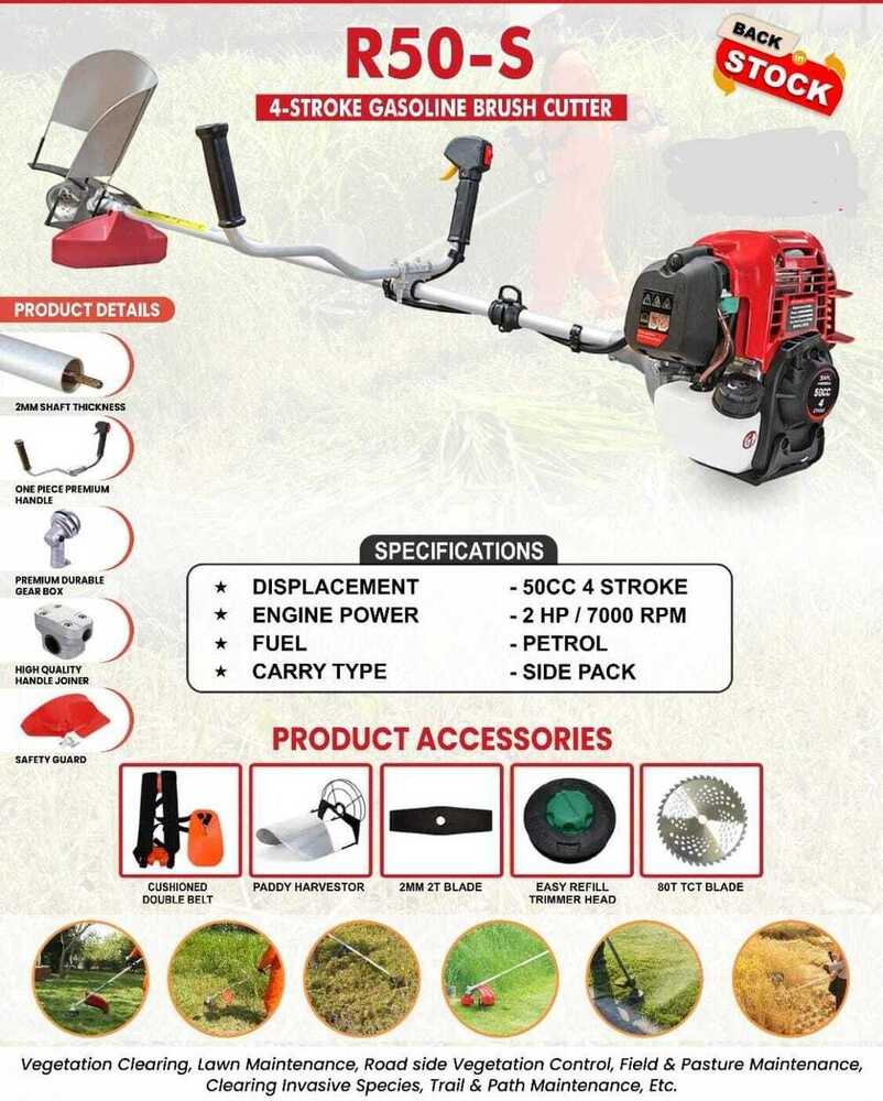 Agriculture Brush Cutter Machine - Features: Durable