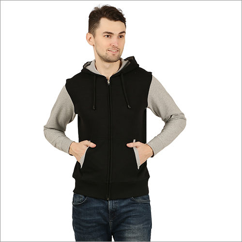 Mens Kangaroo Pocket Ziper Hoodies