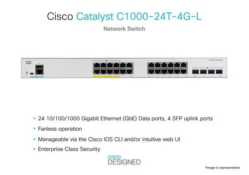 Cisco Catalyst C1000-24P-4X-L Network Switch
