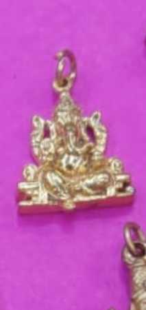 Golden Ganesh Pendants Lockets