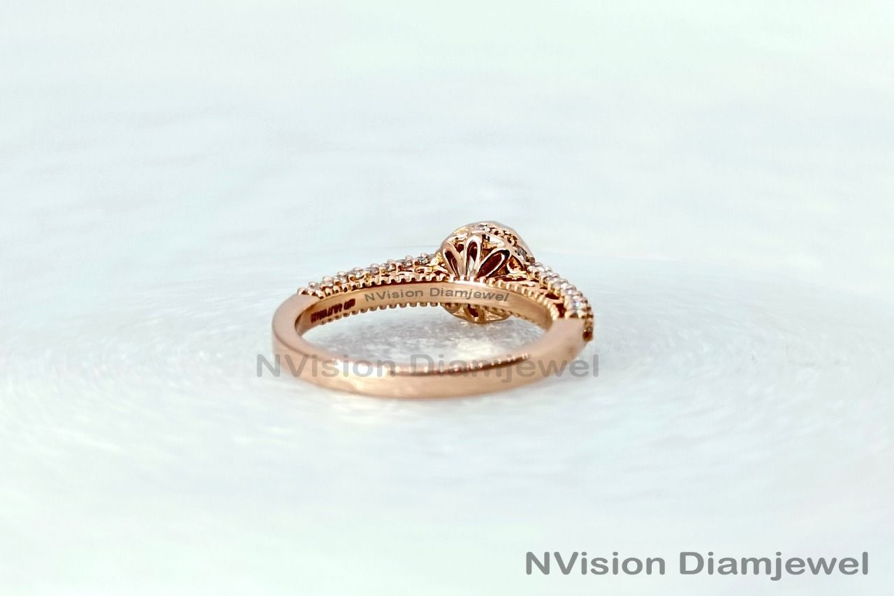 Rose Gold Solitaire Vintage Ring