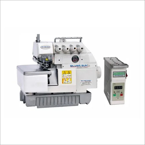 White Thread Overlock Sewing Machine