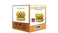 Asian Aura Ceramic Aromatic Oil Diffuser with 2 oil bottles