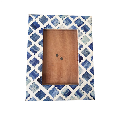 Antique Bone Inlay Photo Frame