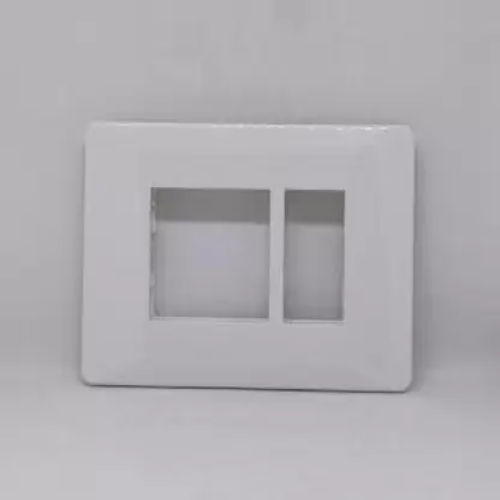 Entice White 3 Module Plate