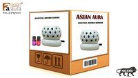 Asian Aura Ceramic Aromatic Oil Diffuser White with 2 oil bottles