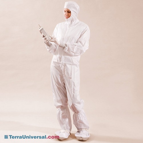 Antistatic coverall with hoodi
