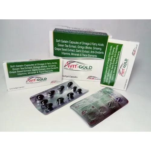 Soft Getatin Capsules of Omega-3 Fatty Acids Green Tea Extract Ginkgo Bilaba Ginseng Capsule