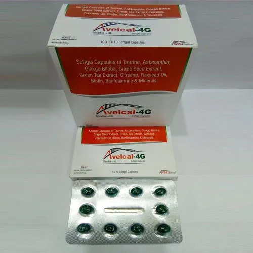 Taurine 50mg Astaxanthin 1.8 mg Ginkgo Biloba 15 mg Grape seed Extract 15 mg Capsule