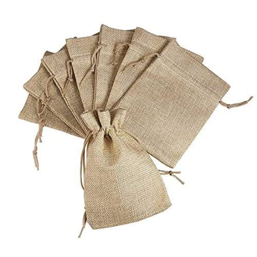 Jute Potli Bags with Drawstring Gift Jute Bags