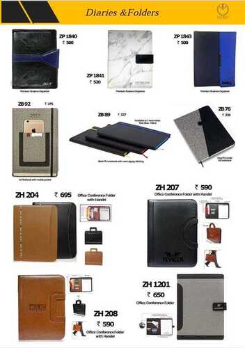 Multi Colour Diaries  Folders