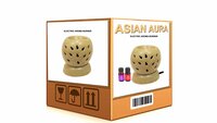 Asian Aura Ceramic Aromatic Oil Diffuser with 2 oil bottles AAEB 008-B