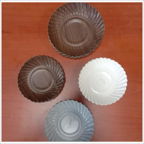 Multicolor Brown And White Paper Plate