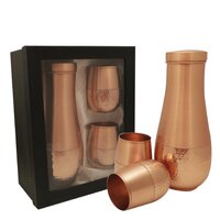 Copper Bottle With 2 Glasses CP-13