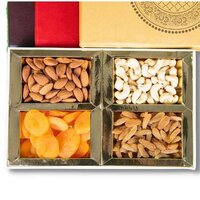Diwali Gift Pack Yy - Dry Fruit Selection: Almond 100g, Cashew 100g, Apricot 100g, Kismis 100g | Customizable, Ideal For Celebrations & Corporate Gifting