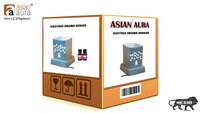 Asian Aura Ceramic Aromatic Oil Diffuser with 2 oil bottles AAEB 0015-W