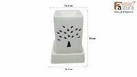 Asian Aura Ceramic Aromatic Oil Diffuser with 2 oil bottles AAEB 0015-W