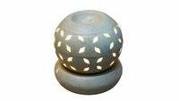 Asian Aura Ceramic Aromatic Oil Diffuser with 2 oil bottles AAEB 0016-B