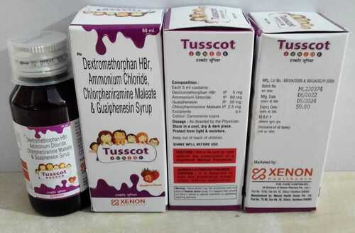 Dextrometh-orphan HBr Amm-onium Chloride Chlorpherimine maleate And Guaiphe-nesin Syrup