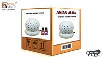 Asian Aura Ceramic Aromatic Oil Diffuser with 2 oil bottles AAEB 0016-W