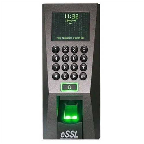 Biometric Access Control System - Plastic Material Matte Black Color | High Quality Face Recognition Palm Reader Password Protect Features