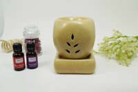 Asian Aura Ceramic Aromatic Oil Diffuser with 2 oil bottles AAEB 0019-B