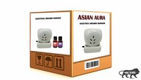 Asian Aura Ceramic Aromatic Oil Diffuser with 2 oil bottles AAEB 0019-W