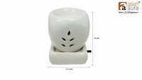 Asian Aura Ceramic Aromatic Oil Diffuser with 2 oil bottles AAEB 0019-W