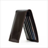 Black Mens Leather Wallet With 8 Card Slots