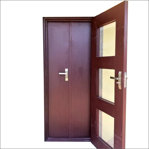 Powder Coated Brown Steel Door
