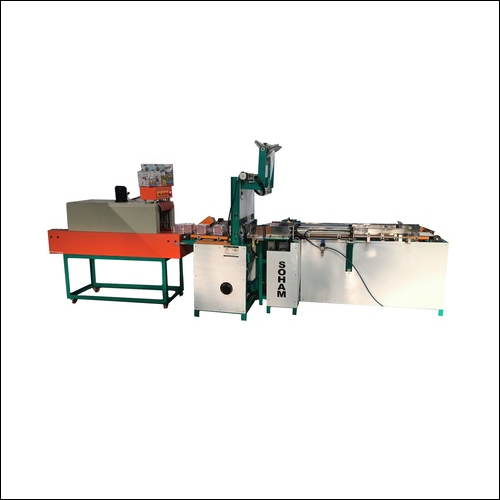 Automatic Box Batching Pouching Shrinking Machine