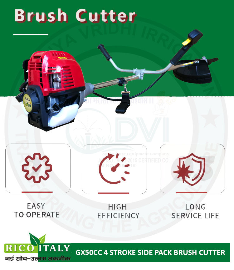 RICO 4 Stroke 50cc Side Pack Brush Cutter