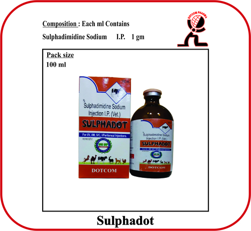 Sulphadimidine Sodium I.P. Brand - SULPHADOT 100 ml
