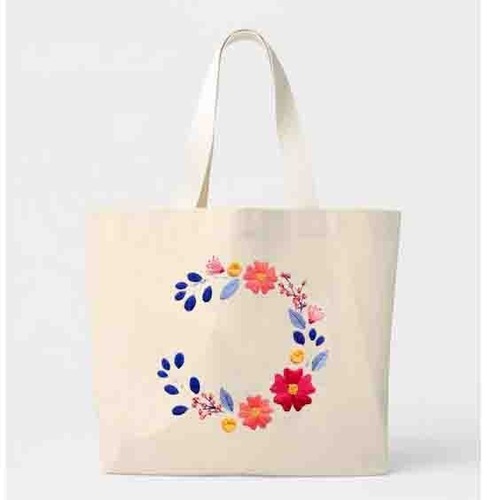 Multicolor Shopping Embroidery Bags