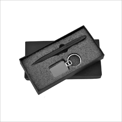 Gray 2 In 1 Pen Keychain Combo Gift Set Sr 102 Emerald