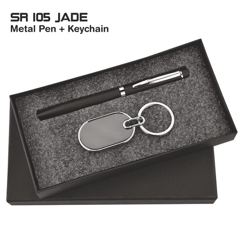2 in 1 Pen Keychain Combo Gift Set Sr 105 jade