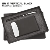 Vertical Black Pen And Cardholder