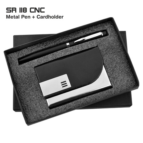 2 in 1 Pen Cardholder Combo Gift Set Sr 118 CNC