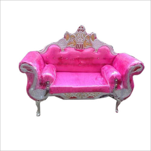 Stainless Steel Pink Wedding Sofa Home Furniture