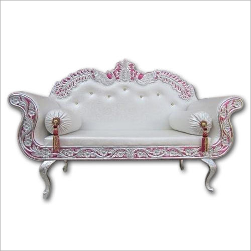 Durable White Metal Stage Couch Sofa