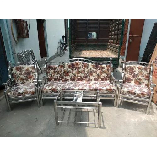 5 Seater Steel Sofa Set With Table Application: Holiday Resort